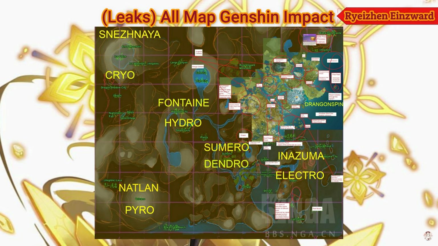 Предполагаемая карта геншин - 82 фото